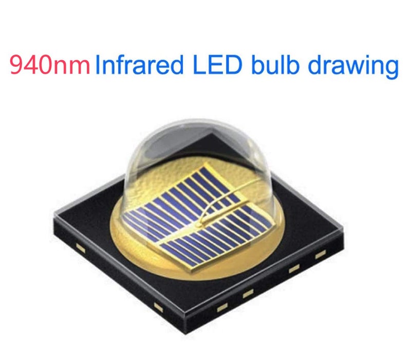 WAYLLSHINE مصباح يدوي WAYLLSHINE 940nm IR، مصباح مضيء بالأشعة تحت الحمراء 940nm، مصباح يدوي للرؤية الليلية، مصباح يدوي بالأشعة تحت الحمراء 940nm للصيد، كاميرا للرؤية الليلية - Image 2